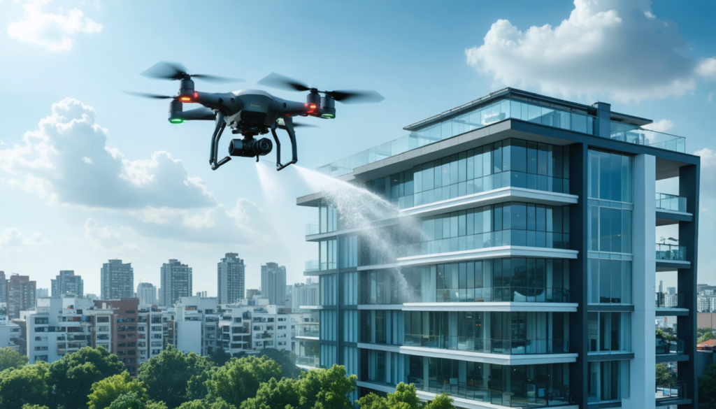 découvrez comment le nettoyage des toitures, façades et bardages par drone transforme l'industrie du nettoyage en offrant une solution écologique et efficace. préservez l'intégrité de vos surfaces tout en respectant l'environnement grâce à des technologies innovantes.